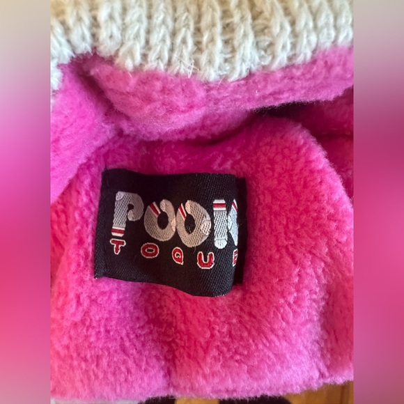 POOK TOQUE | O/S Original Sock Hat with Pink Liner - Picture 3 of 3